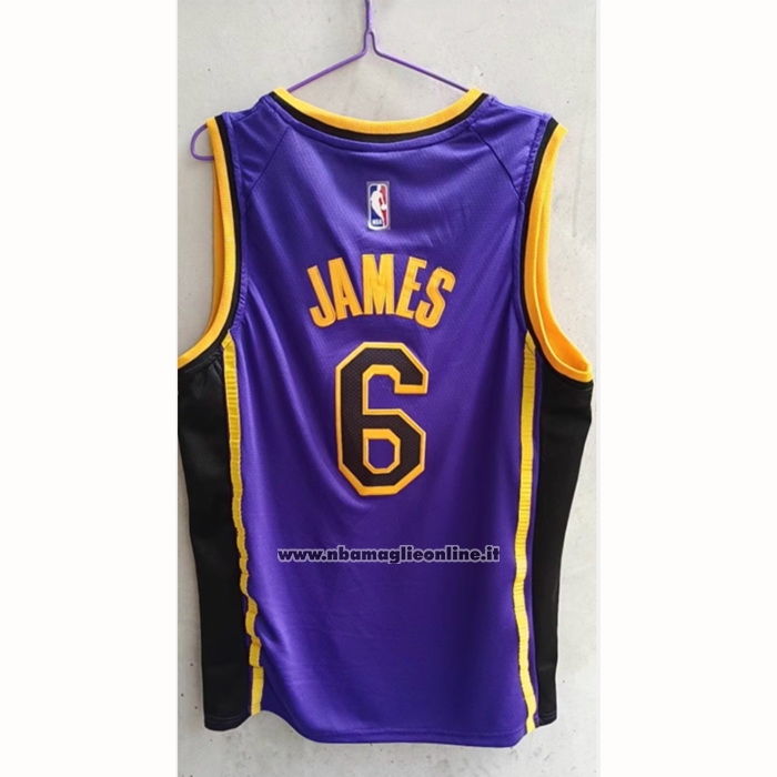 Maglia Los Angeles Lakers LeBron James #6 Statement 2022-23 Viola